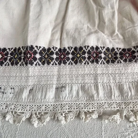 Romanian Homespun Linen Handmade Folk Petticoat - Picture 16 of 16